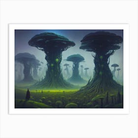 Aliean Mushroom World 2 Art Print