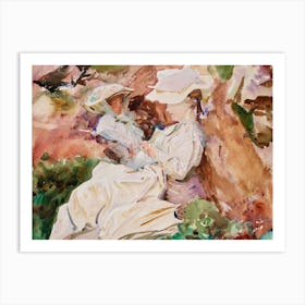 Simplon Mrs Barnard And Her Daughter Dorothy, John Singer Sargent Art Print