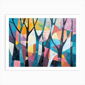 Trees In The Forest 2 Art Print