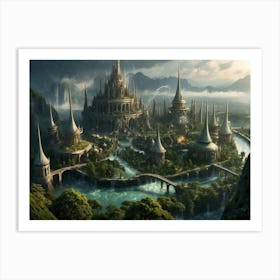 Fantasy City 22 Art Print