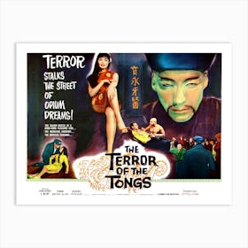 Terror Of The Tongs, Thriller, Movie Poster Art Print
