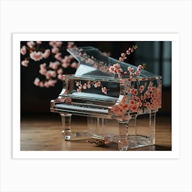 Cherry Blossom Piano Art Print