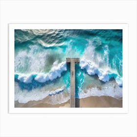 Beach Pier Art Print