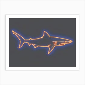 Neon Thresher Shark  2 Art Print