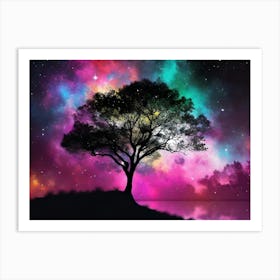 Tree In The Sky 4 Art Print