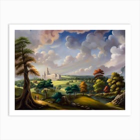 Landscape With Castle Art Print