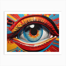 Colorful Eye Art Print