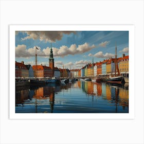 Copenhagen City 2  Art Print