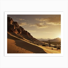 Sunset In The Desert 23 Art Print