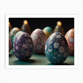 Cluster of Easter Eggs Art Print