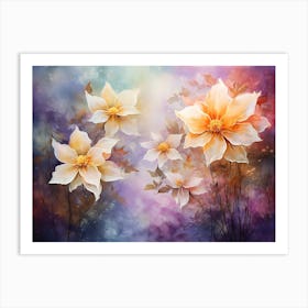 Dahlias 17 Art Print