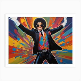 Michael Jackson Lookalike Dance Art Print