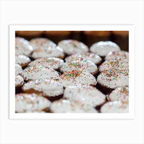 Cupcakes With Sprinkles 1 Art Print