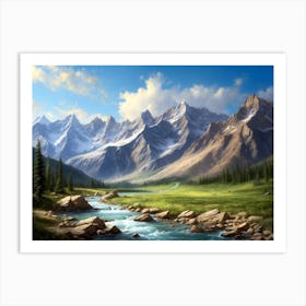 Mountain Stream 4 Art Print