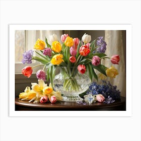 Tulips In Vase 1 Art Print