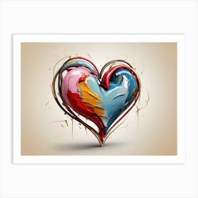 Heart Painting Art Print