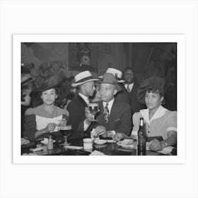 Scene In African American Tavern, Chicago, Illinois By Russell Lee Art Print
