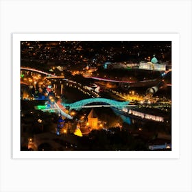 Tbilisi At Night Art Print