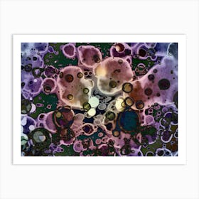 Watercolor Abstraction Stains Art Print