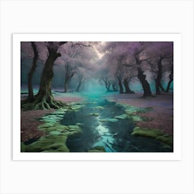 River In The Forest 7 Art Print