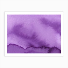 watercolor washes painting art abstract contemporary minimal minimalist emerald purple magenta office hotel living room 5 Art Print