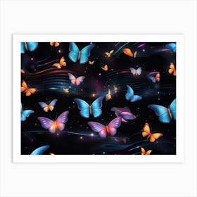 Butterflies In The Sky 5 Art Print