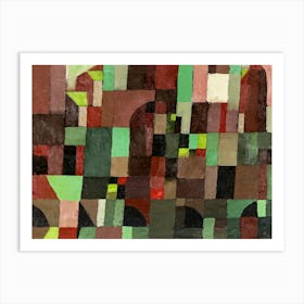 Red And Green Architecture (1922), Paul Klee Art Print