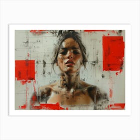 Abstract Of A Woman Art Print