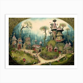 Fantasy Village 7 Art Print