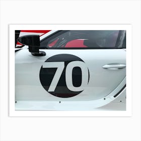 Racing Number 70 Art Print