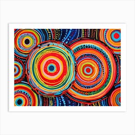 Colorful Circles Art Print