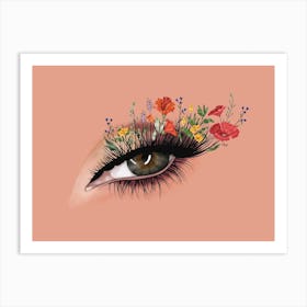 Wild Flower Lashes Art Print