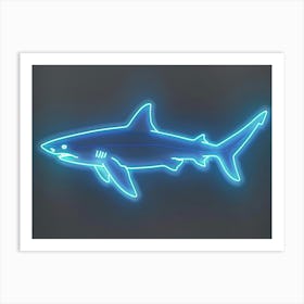 Neon Blacktip Reef Shark 6 Art Print