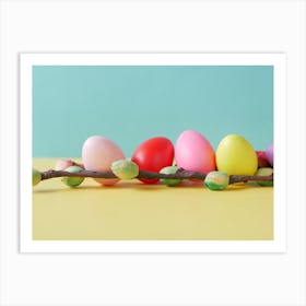 Easter Eggs On A Branch Art Print