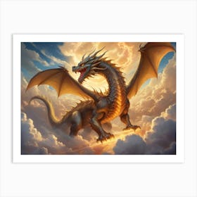 Dragon In The Sky 5 Art Print