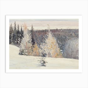 Vintage Winter Landscape II Art Print