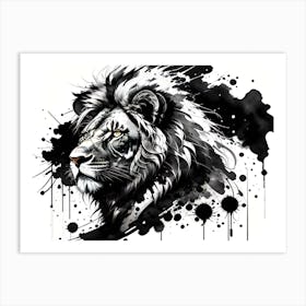 Lion Painting 53 Art Print