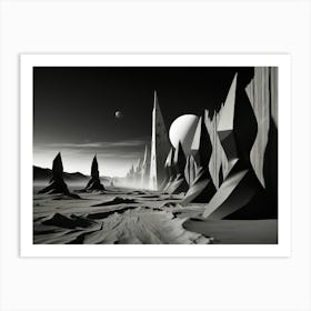 Alien Landscape Art Print