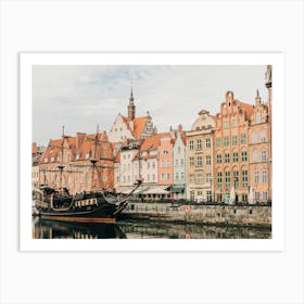 In The Harbour Of Gdansk In Poland Art Print