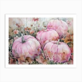 Pink Pumpkins 8 Art Print