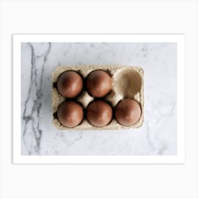 Eggs In A Carton 21 Art Print