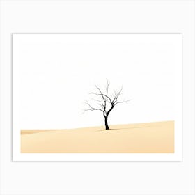 Lone Tree In The Desert Art Print