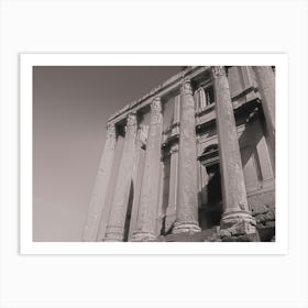 Antonino (tempio di Antonino e Faustina). From Roma Narrative series by Michael Banifatov. Art Print