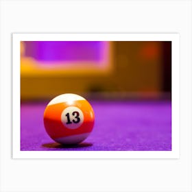 Billiard Balls In A Pool Table 2 Art Print