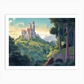 Castle In The Woods Art Print