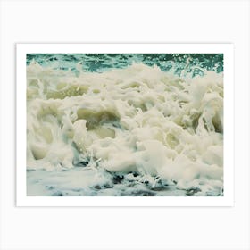 Wave Splashing Art Print