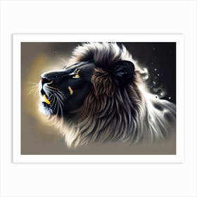 Lion Head 8 Art Print