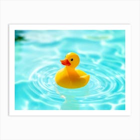 Rubber Duck In The Pool Art Print