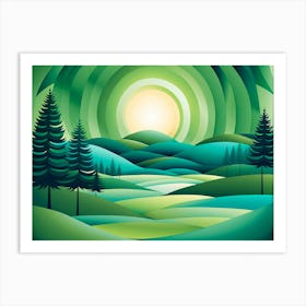 Landscape Canvas Print 9 Art Print