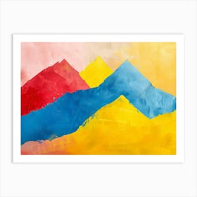 Abstract Of Mountains 1 Art Print